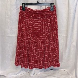 Red and white apt 9 patterned skirt